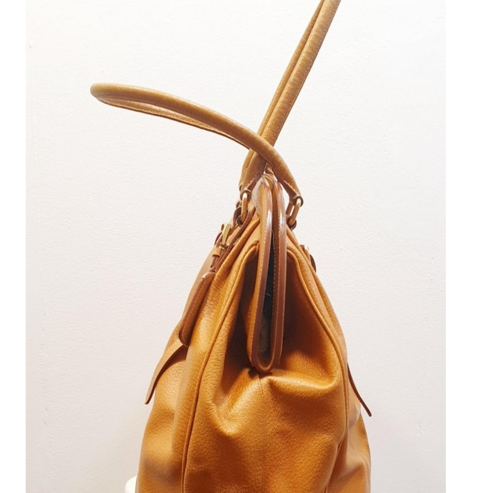 PRADA Authentic camel leather high Doctors bag - Picture 4 of 5